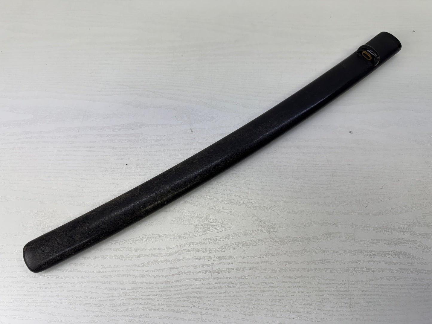 Y9887 SAYA black lacquer Wakizashi sheath Japan antique samurai katana koshirae