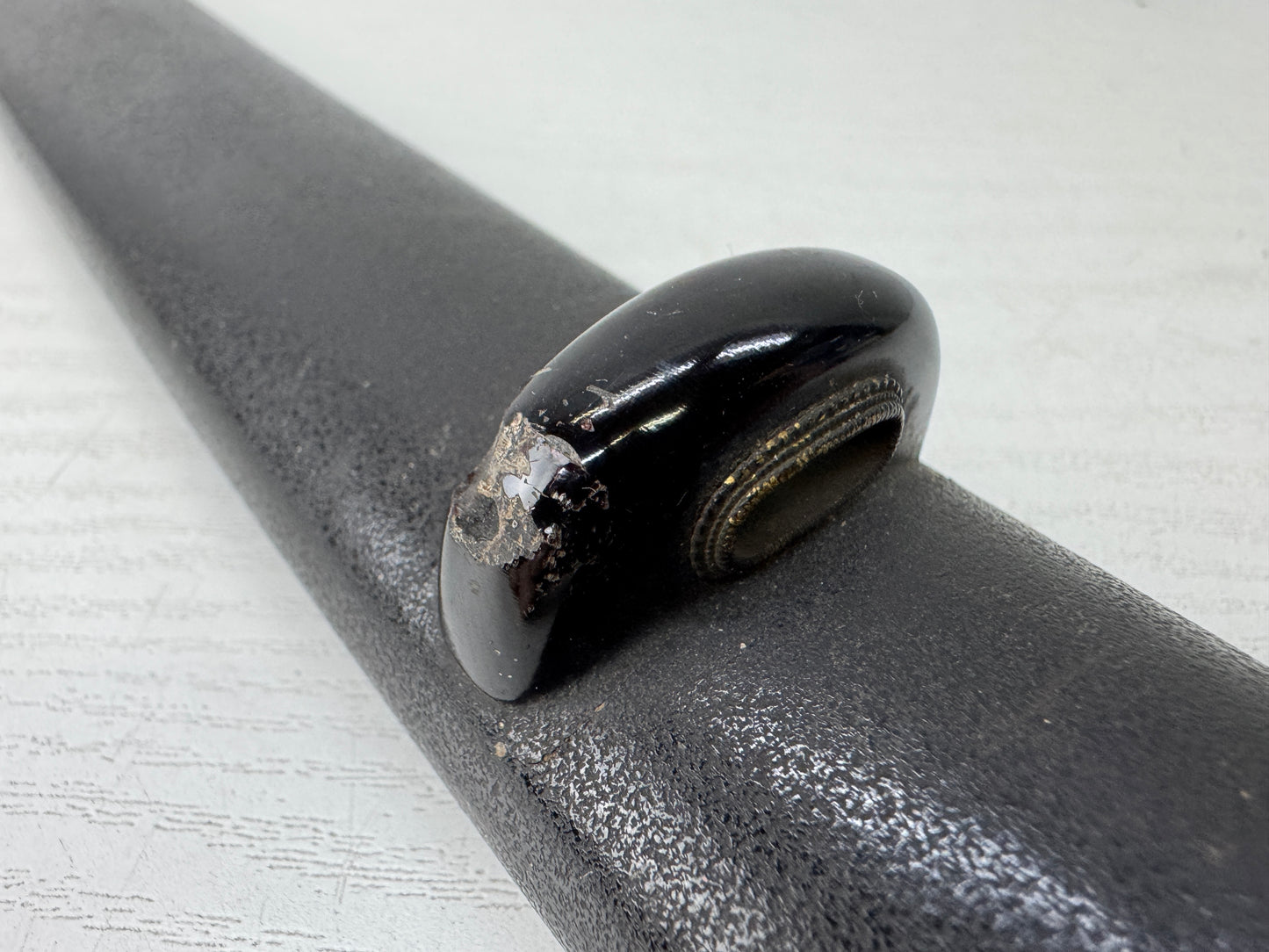 Y9887 SAYA black lacquer Wakizashi sheath Japan antique samurai katana koshirae