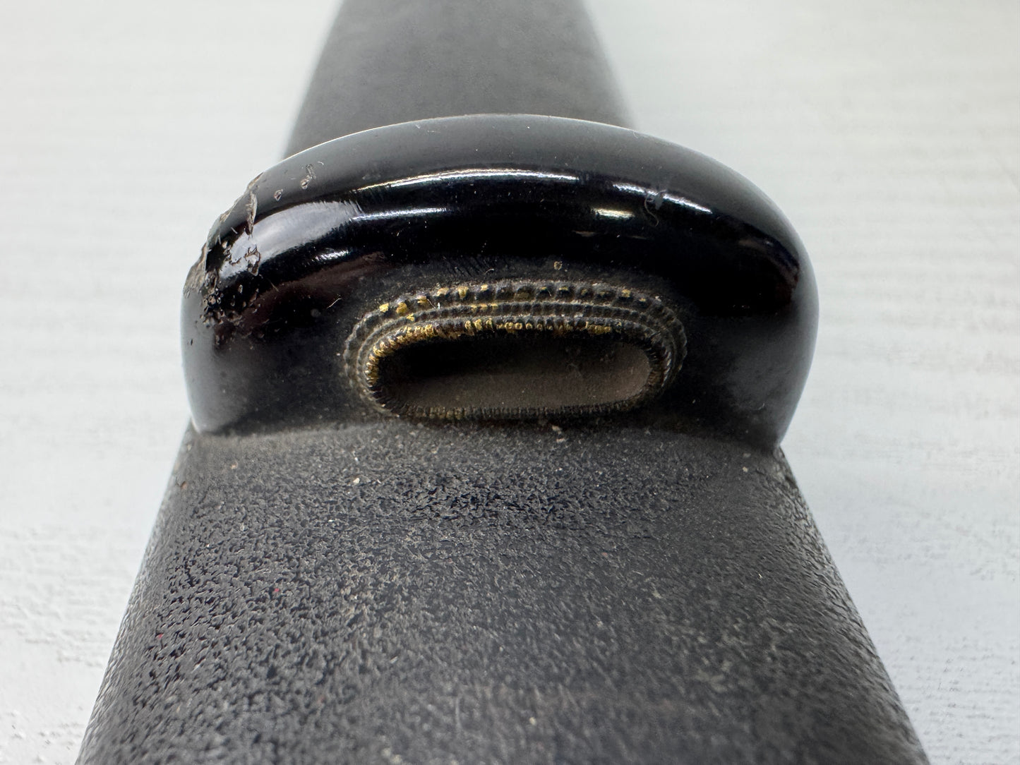 Y9887 SAYA black lacquer Wakizashi sheath Japan antique samurai katana koshirae