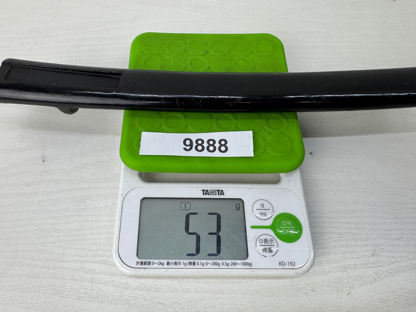 Y9888 SAYA black lacquer scabbard sword fittings Japan antique samurai katana