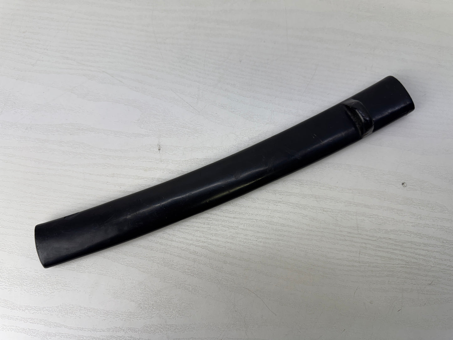 Y9888 SAYA black lacquer scabbard sword fittings Japan antique samurai katana