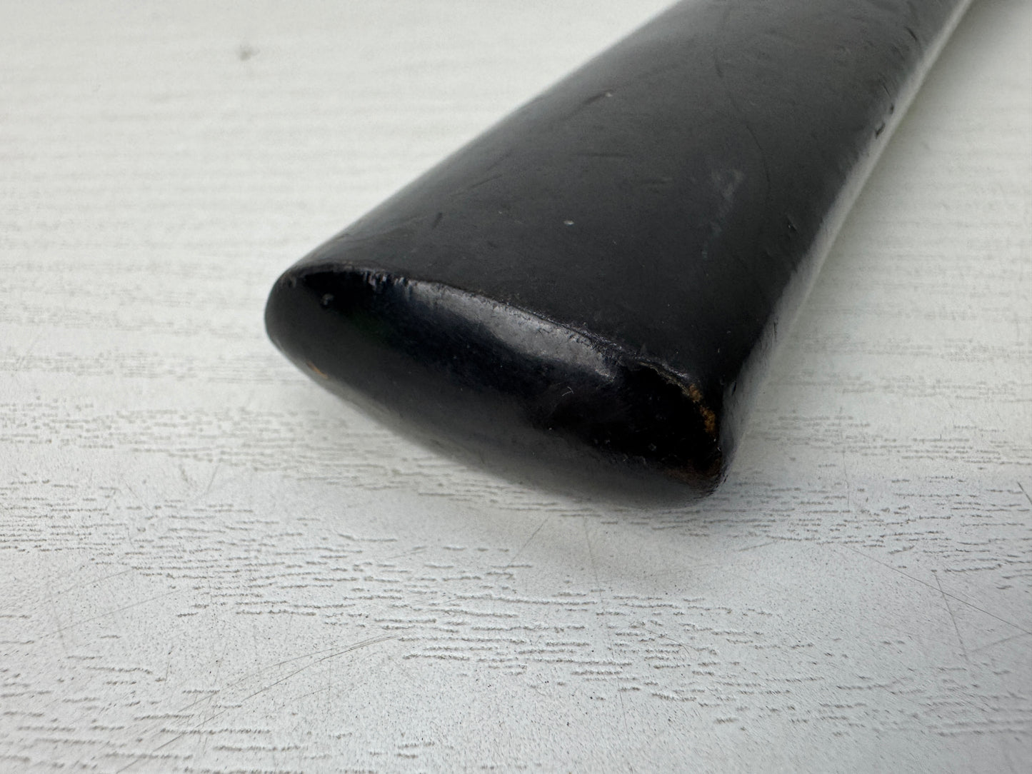 Y9888 SAYA black lacquer scabbard sword fittings Japan antique samurai katana