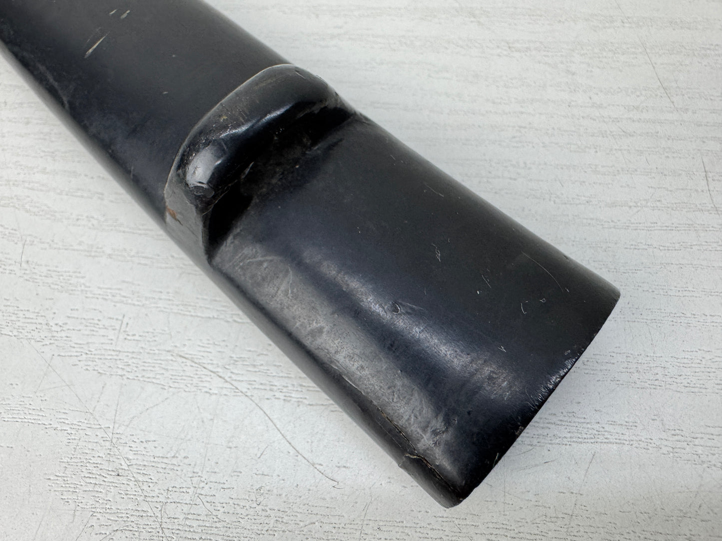 Y9888 SAYA black lacquer scabbard sword fittings Japan antique samurai katana