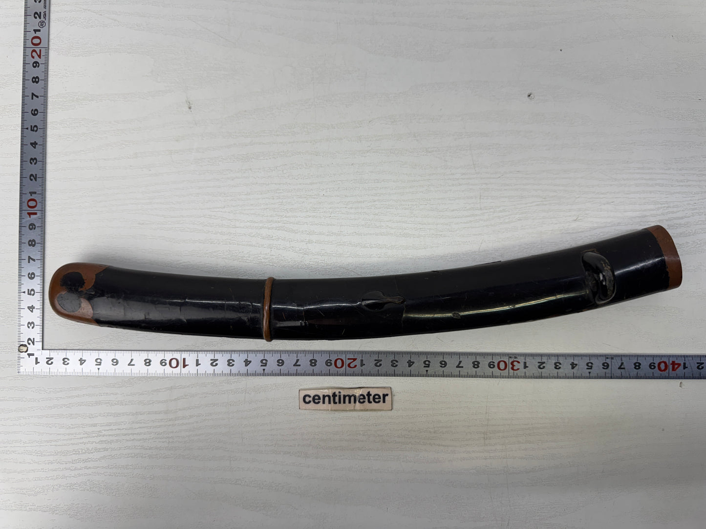 Y9889 SAYA black lacquer scabbard metal fittings Japan antique samurai katana