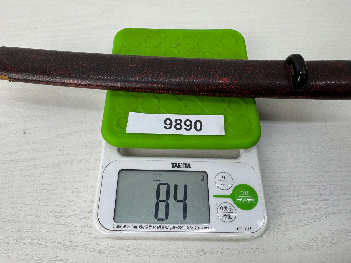 Y9890 SAYA lacquered scabbard short sword fittings Japan antique samurai katana