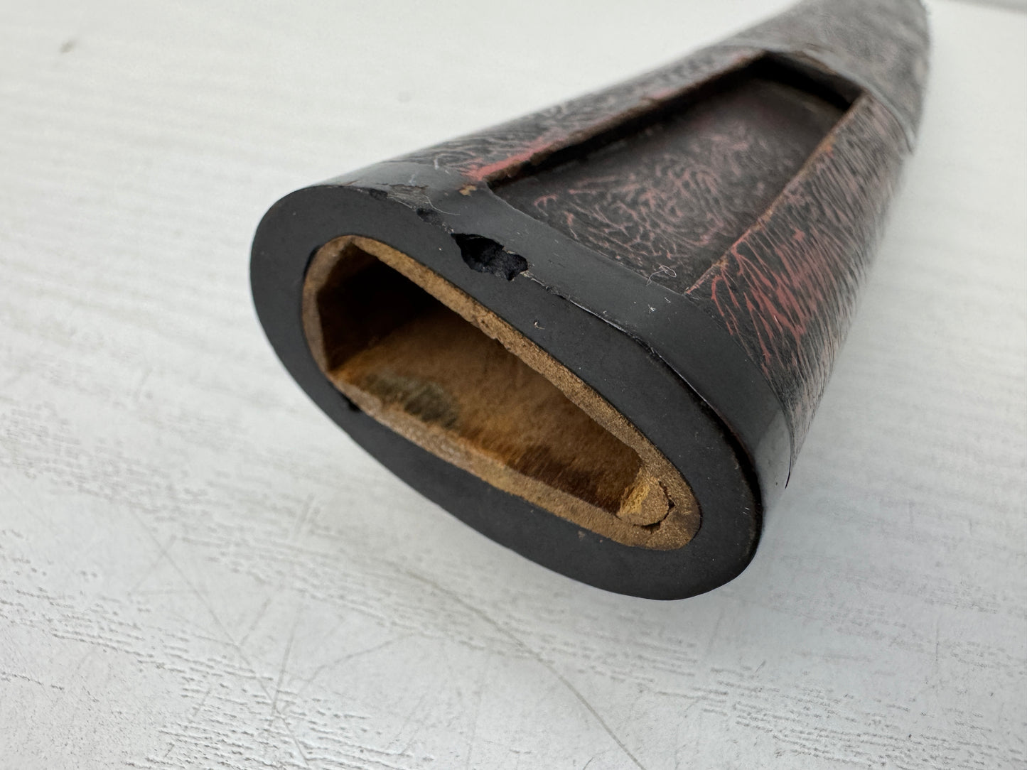 Y9890 SAYA lacquered scabbard short sword fittings Japan antique samurai katana