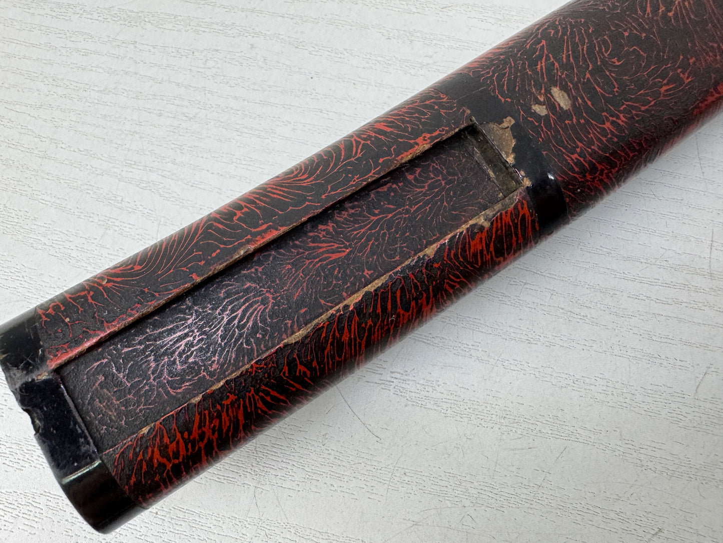 Y9890 SAYA lacquered scabbard short sword fittings Japan antique samurai katana