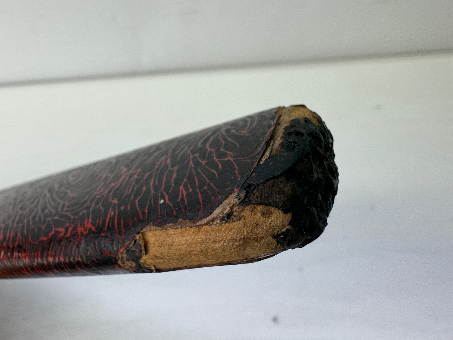 Y9890 SAYA lacquered scabbard short sword fittings Japan antique samurai katana