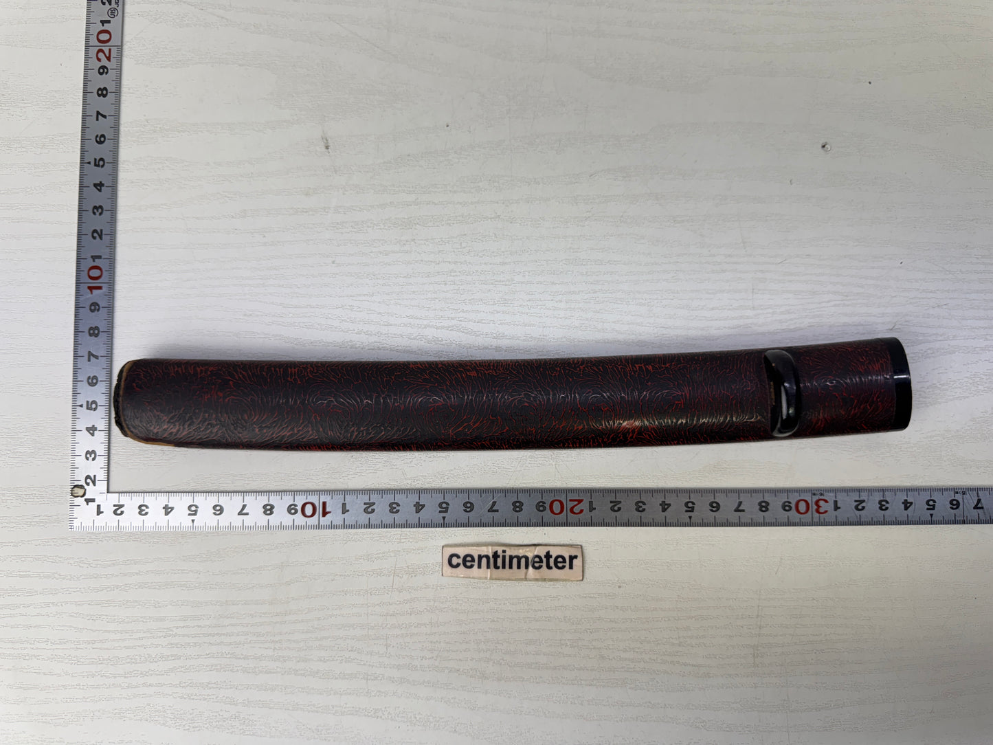 Y9890 SAYA lacquered scabbard short sword fittings Japan antique samurai katana