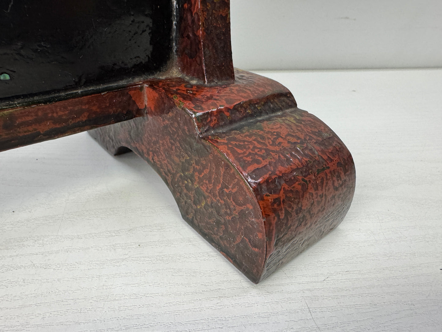 Y9891 OKIMONO Samurai sword rack Wakasa lacquer armor  Japan antique interior