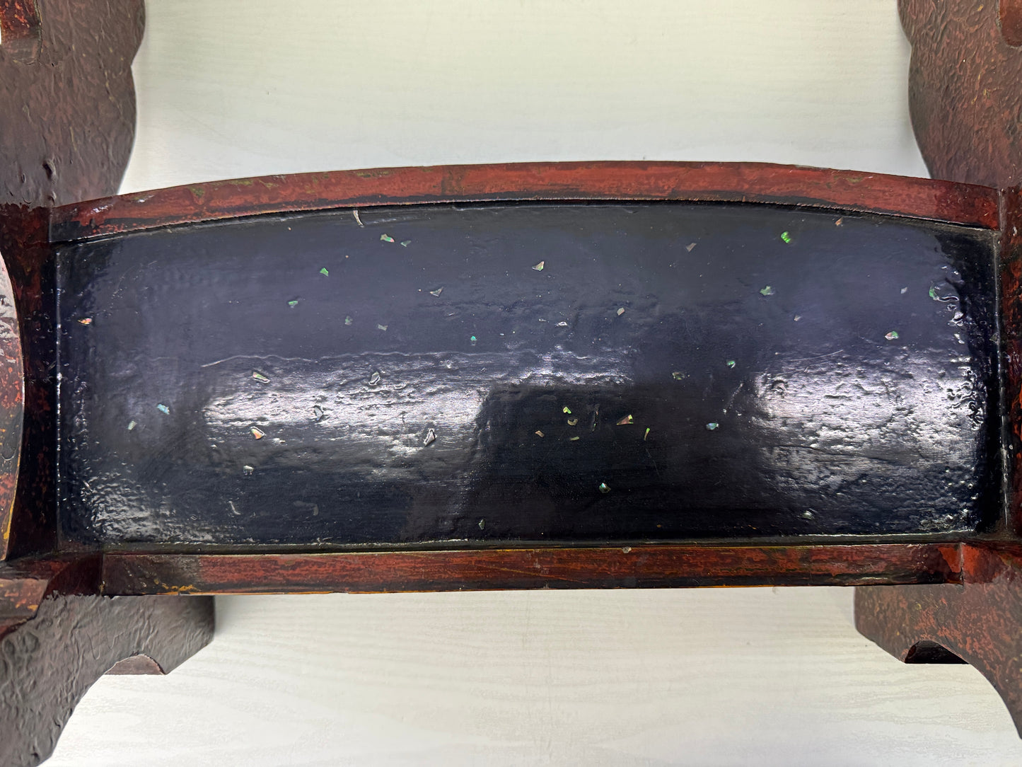 Y9891 OKIMONO Samurai sword rack Wakasa lacquer armor  Japan antique interior