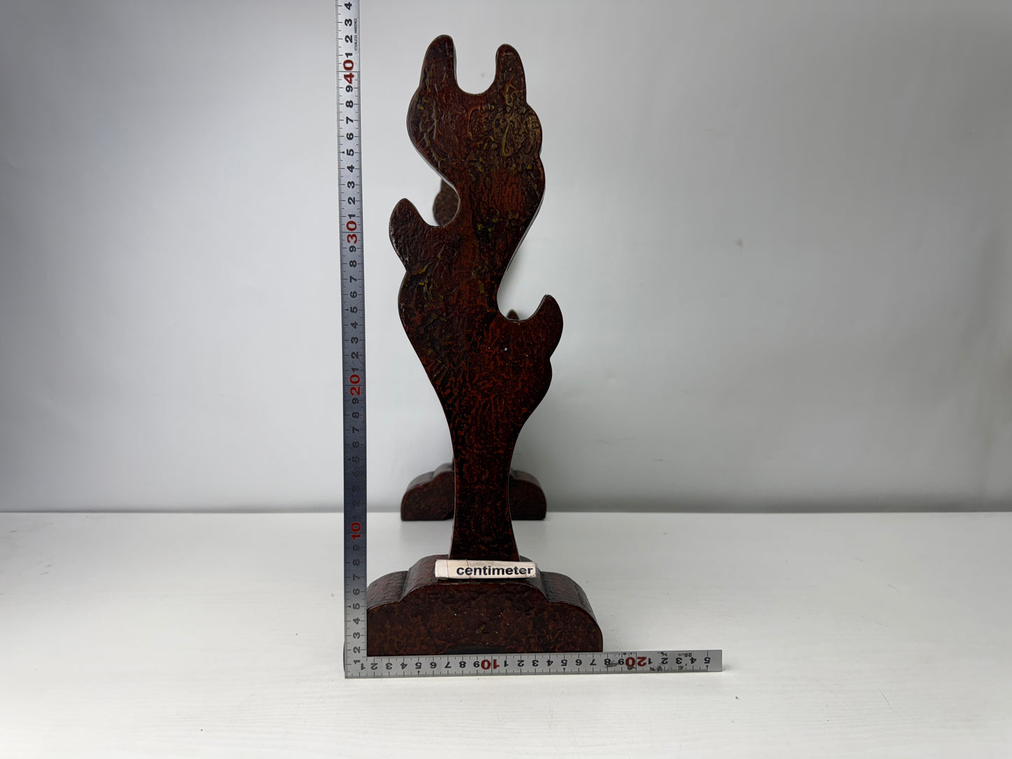 Y9891 OKIMONO Samurai sword rack Wakasa lacquer armor  Japan antique interior
