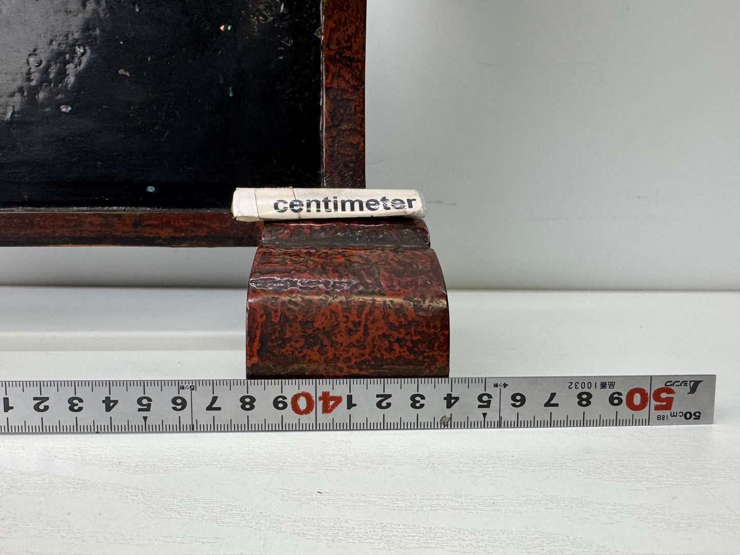 Y9891 OKIMONO Samurai sword rack Wakasa lacquer armor  Japan antique interior