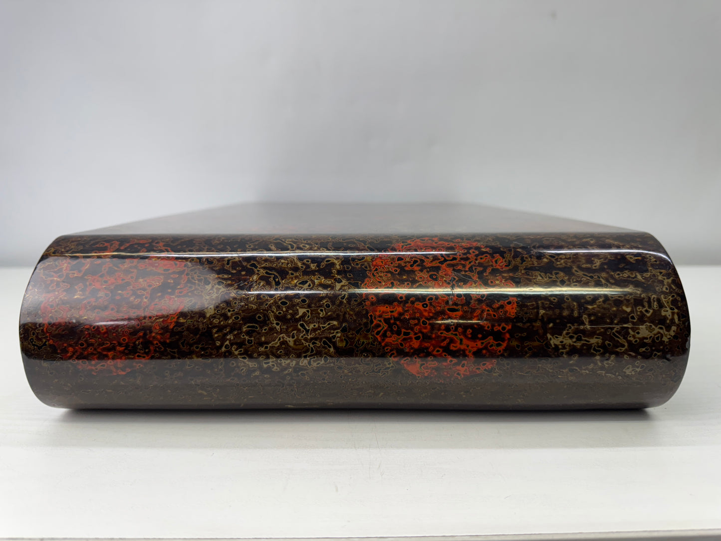 Y9892 FLOWER STAND Wakasa lacquer Cabriole legs Japan antique ikebana interior