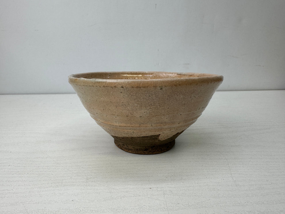 Y9903 CHAWAN Hagi-ware bowl box Old Hagi Japan antique tea ceremony po ...