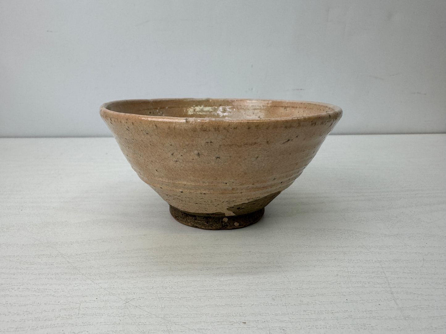 Y9903 CHAWAN Hagi-ware bowl box Old Hagi Japan antique tea ceremony pottery cup