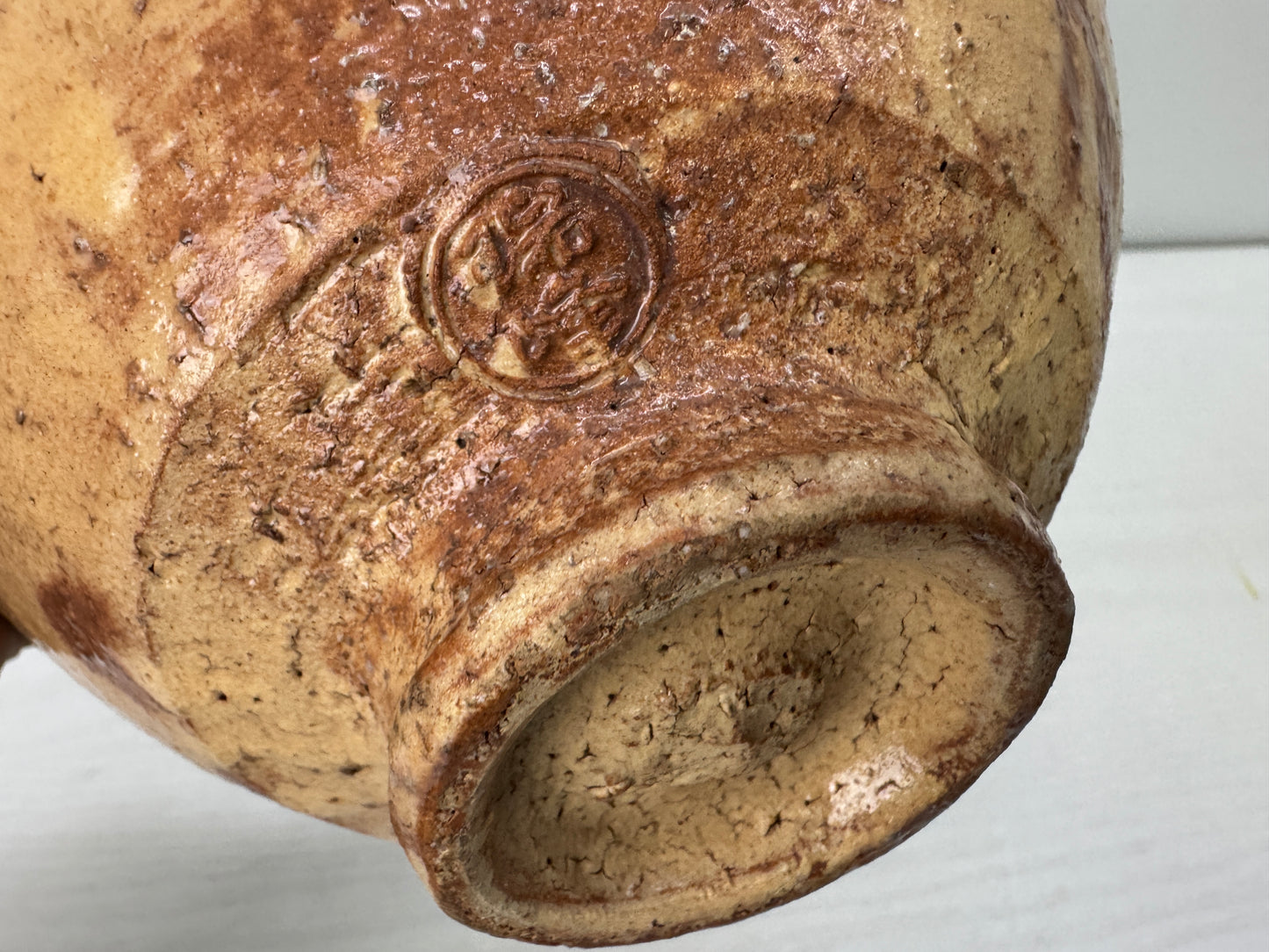 Y9904 CHAWAN Hagi-ware Ido bowl signed box Japan antique tea ceremony pottery