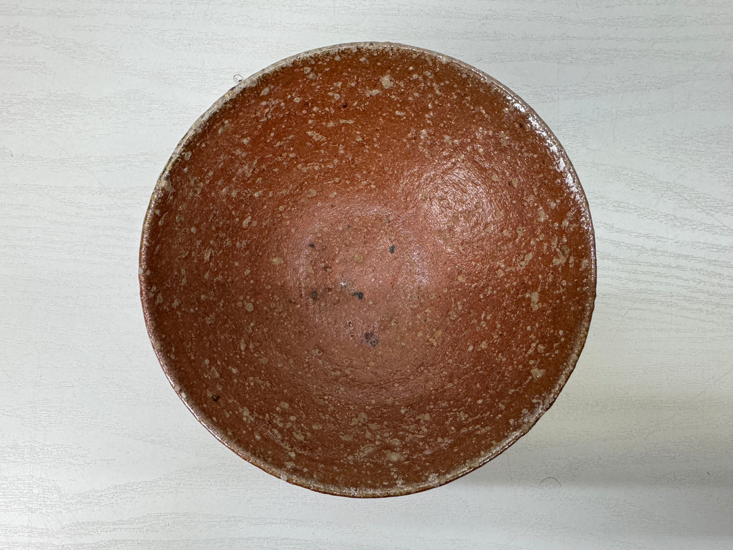 Y9906 CHAWAN Shigaraki-ware bowl signed box Japan antique tea ceremony pottery