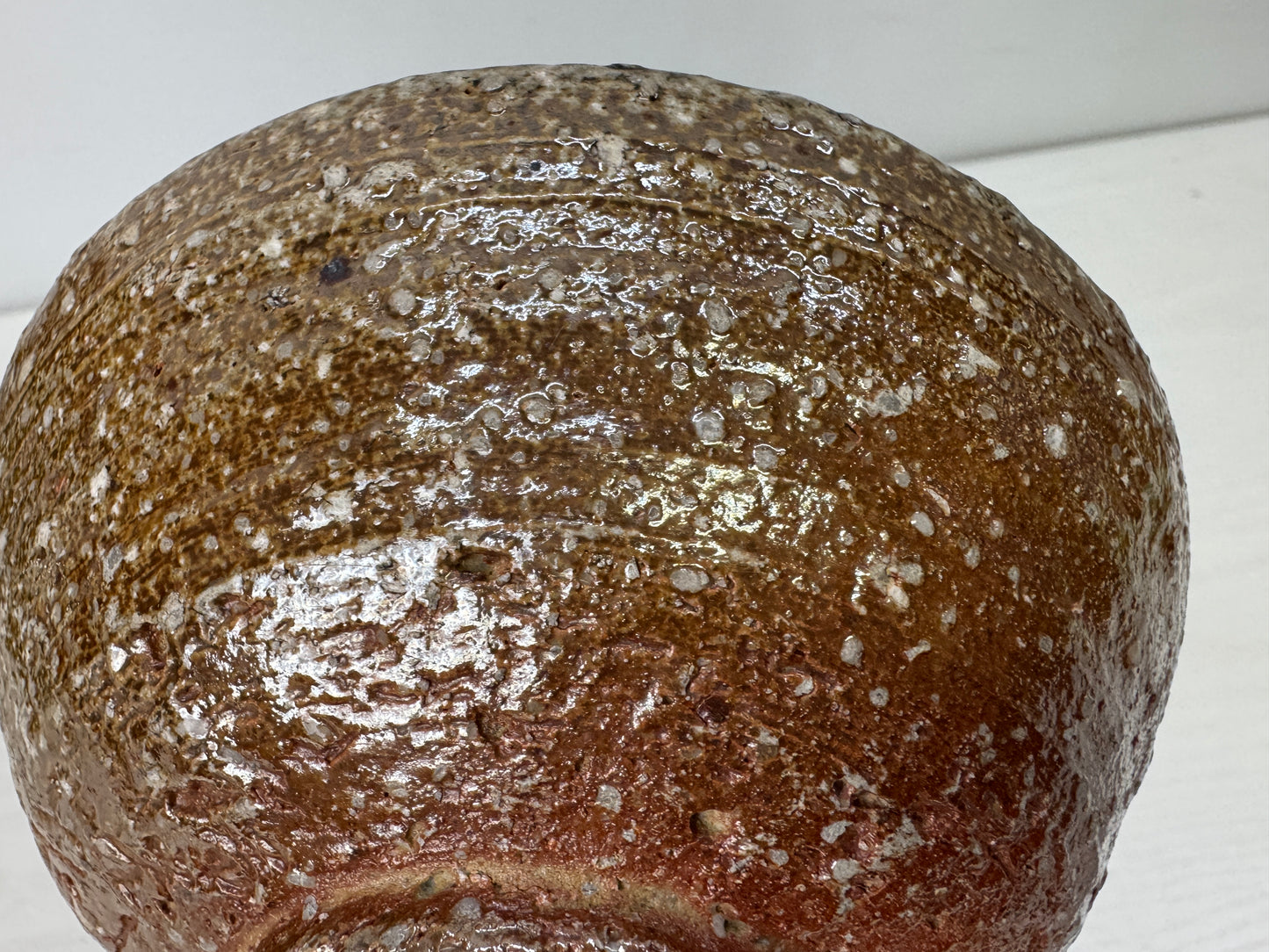 Y9906 CHAWAN Shigaraki-ware bowl signed box Japan antique tea ceremony pottery