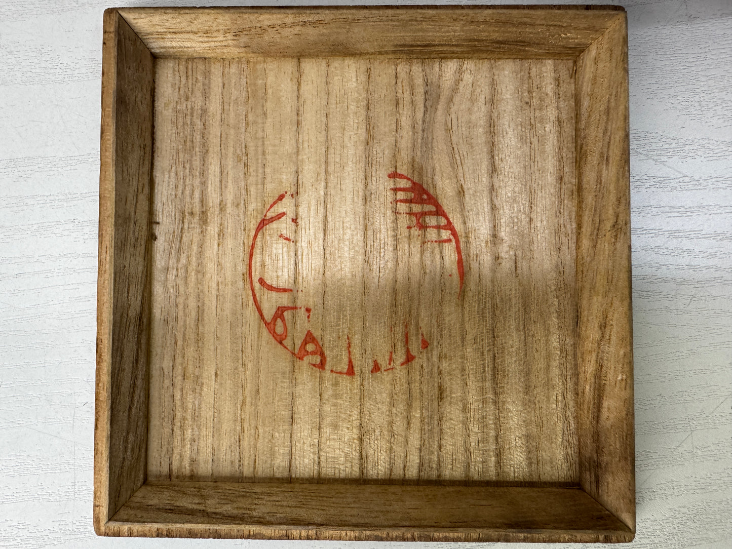 Y9908 CHAWAN Seto-ware bright red bowl signed box Japan antique tea ceremony cup