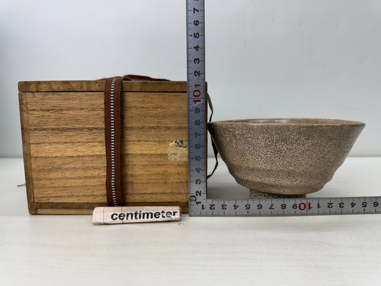 Y9910 CHAWAN Ido bowl box Joseon Yi Dynasty Korea antique pottery tea ceremony