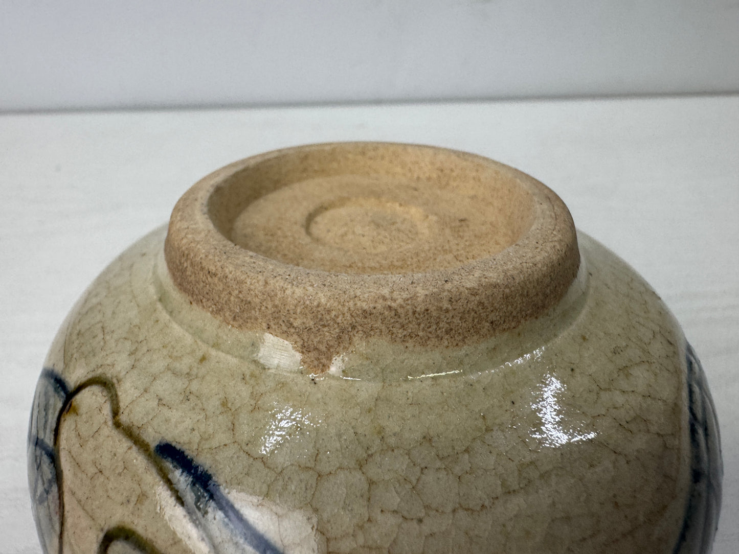 Y9914 CHAWAN Ofuke-ware Dragon bowl signed box Japan antique tea ceremony teacup