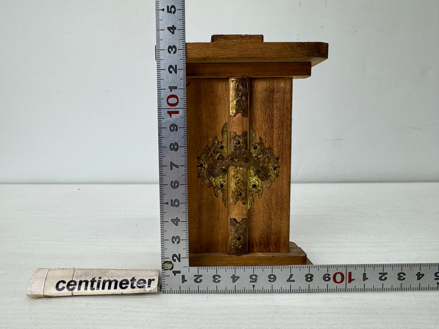 Y9921 STATUE small metal Sanboukoujin figurine shrine Japan antique Buddhism