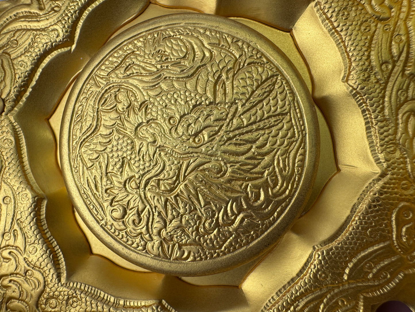 Y9923 TOUROU small golden Hanging lantern pair Japan antique interior lighting