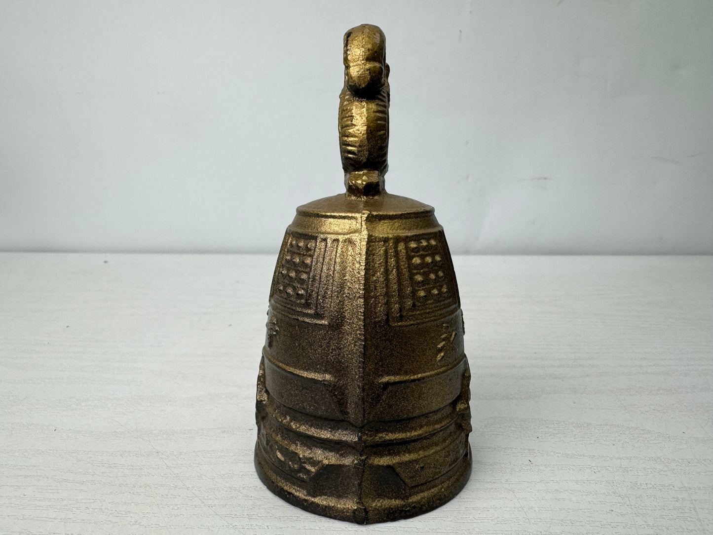 Y9924 Buddhist Altar Equipment Iron hand-held bell Japan antique Buddhism tool