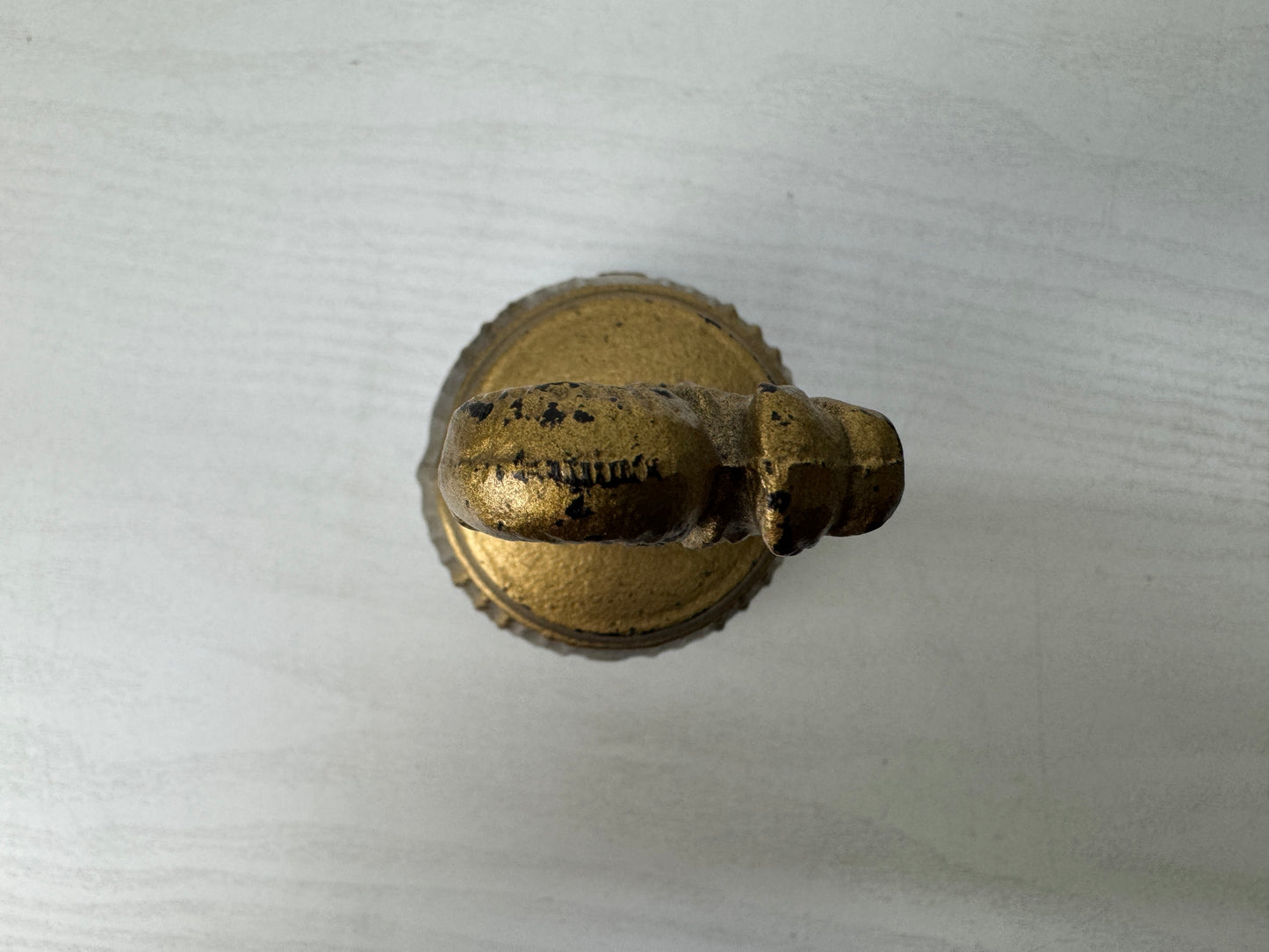 Y9924 Buddhist Altar Equipment Iron hand-held bell Japan antique Buddhism tool