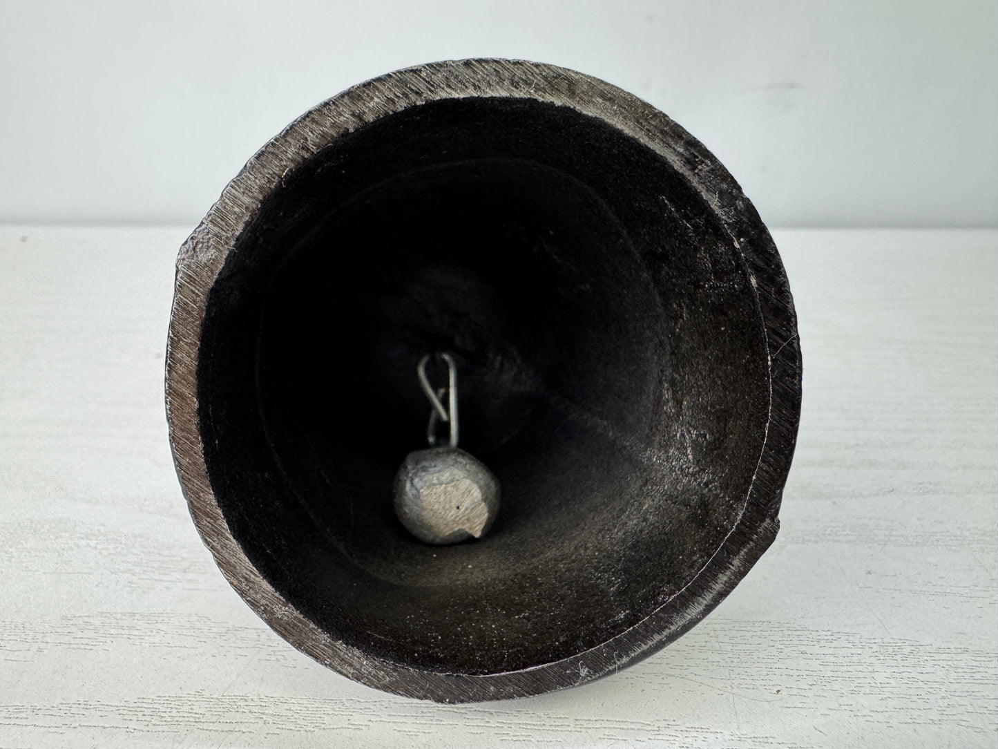 Y9924 Buddhist Altar Equipment Iron hand-held bell Japan antique Buddhism tool