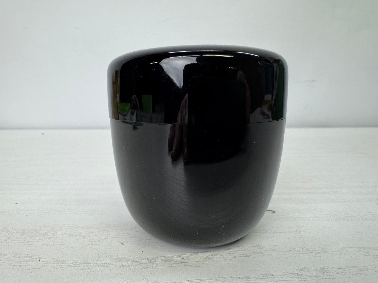 Y9929 TEA CADDY Makie Natsume signed box Japan antique matcha container case