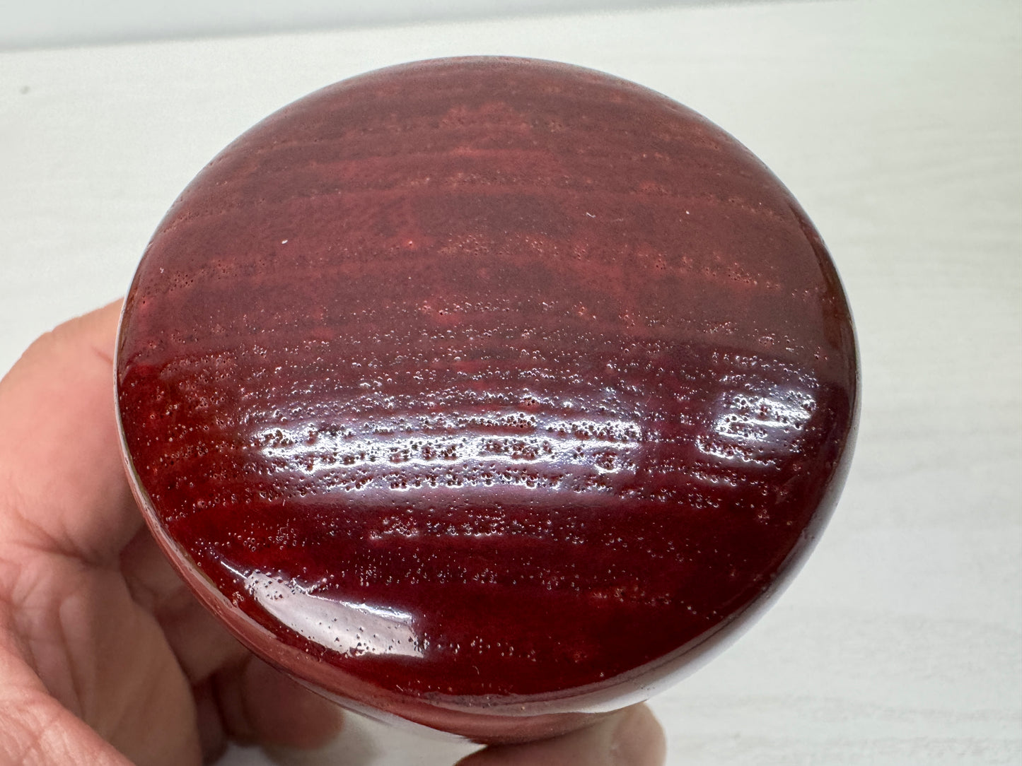 Y9930 TEA CADDY Tame-nuri Natsume signed box Japan antique matcha container