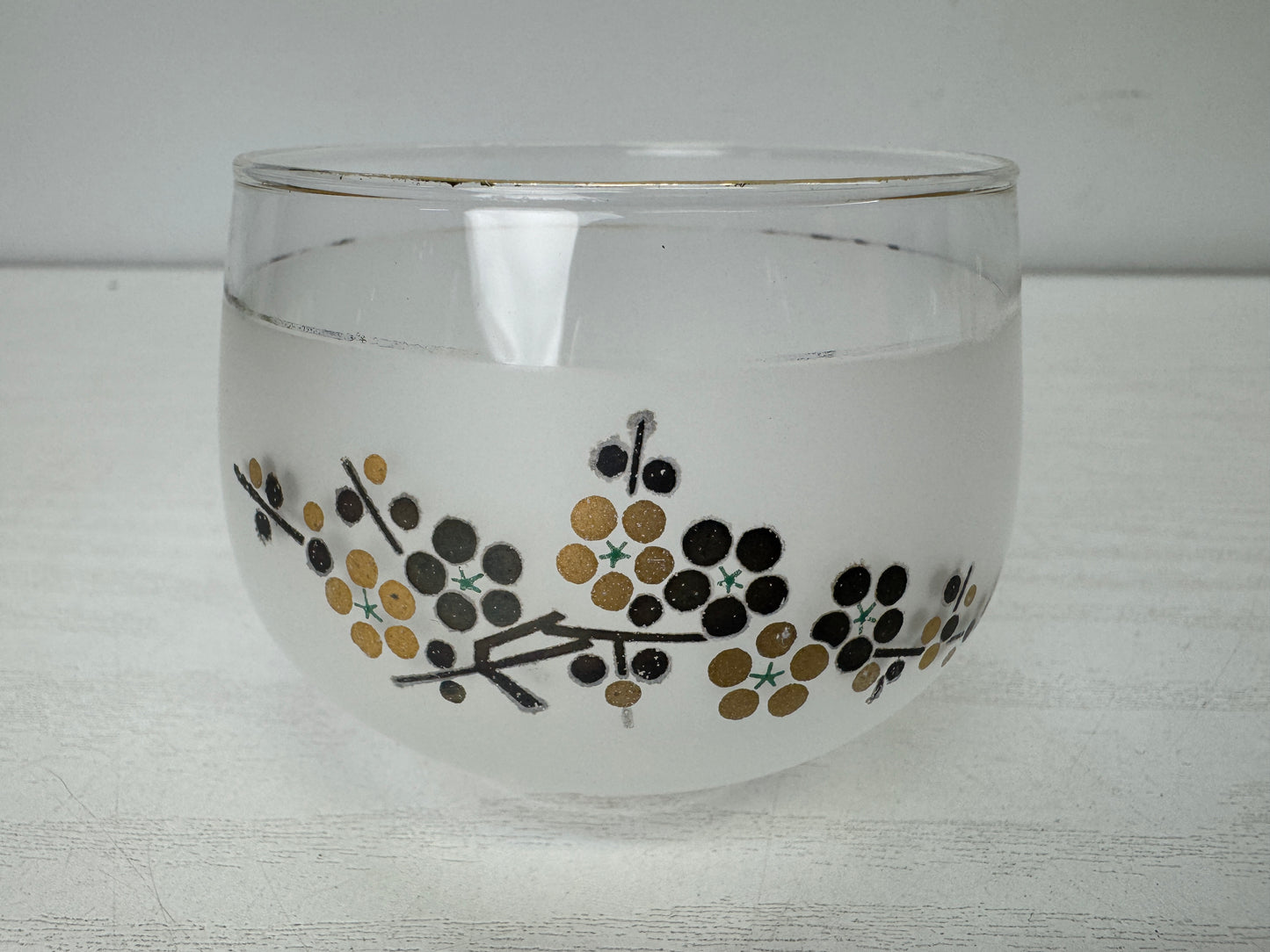 Y9932 YUNOMI glass teacup set of 5 box Japan antique sencha tea cup tableware