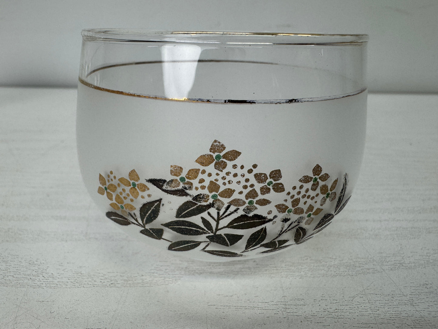 Y9932 YUNOMI glass teacup set of 5 box Japan antique sencha tea cup tableware