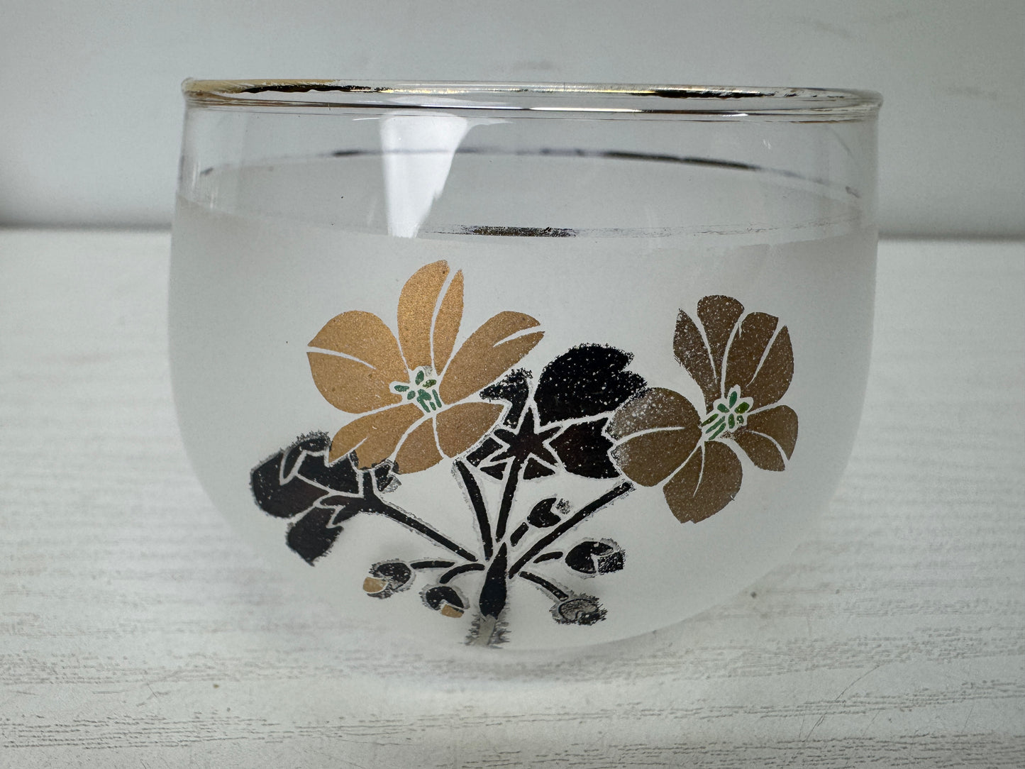 Y9932 YUNOMI glass teacup set of 5 box Japan antique sencha tea cup tableware