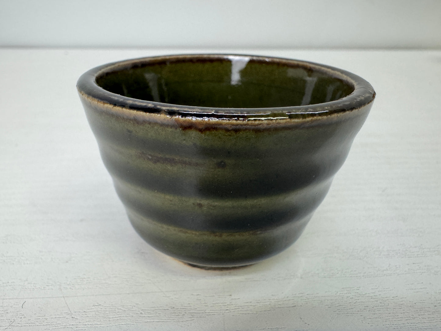 Y9933 CHAWAN Mino-ware sake cup set of 5 signed box Japan antique tableware