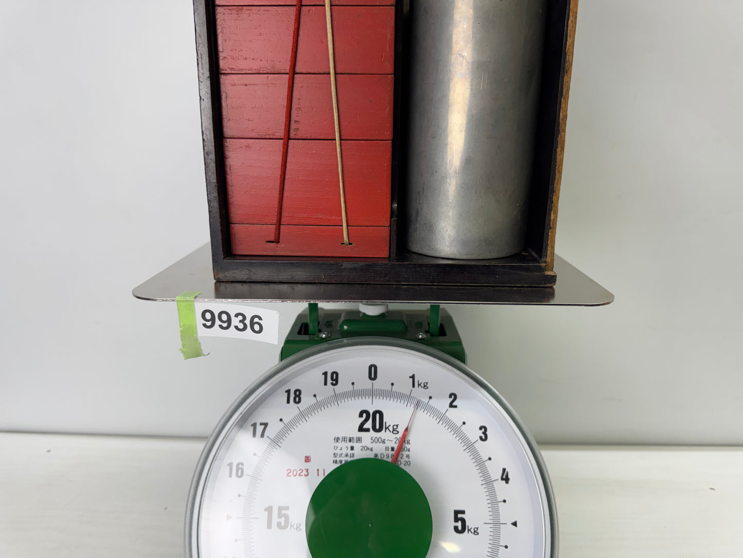 Y9936 BOX Lacquered outdoor lunchbox Edo period Japan antique food container