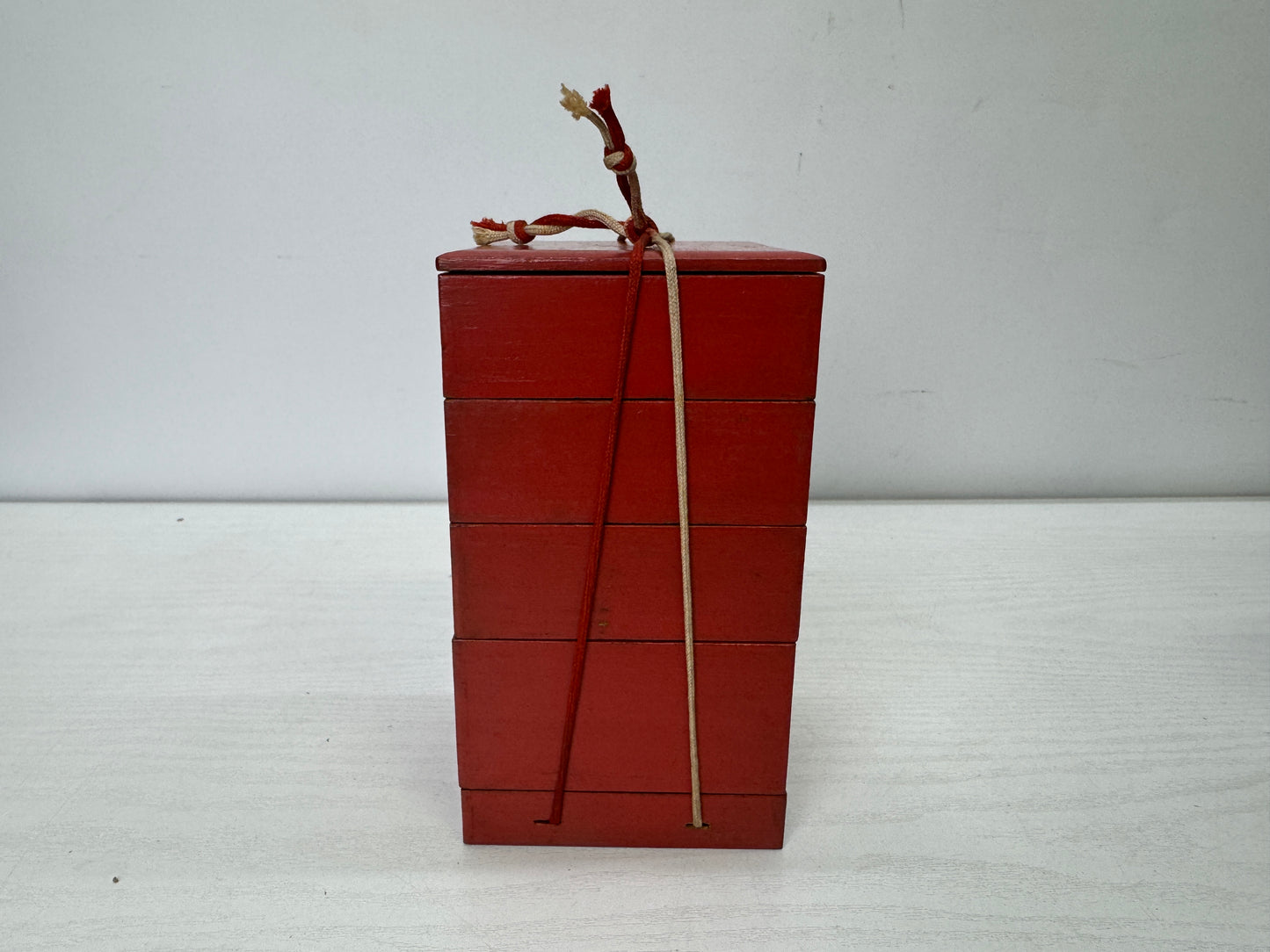 Y9936 BOX Lacquered outdoor lunchbox Edo period Japan antique food container