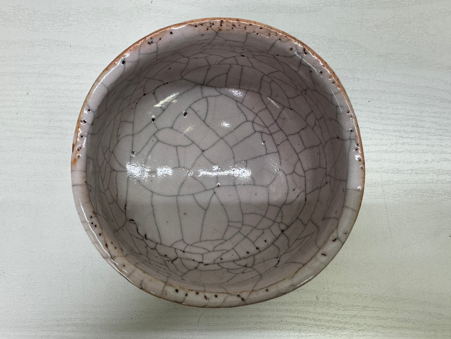 Y9937 CHAWAN Tea ceremony set box Shino-ware bowl chasen whisk Japan antique