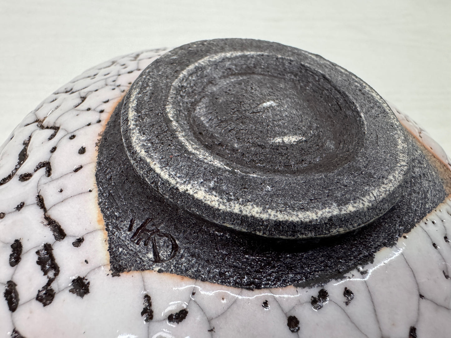 Y9937 CHAWAN Tea ceremony set box Shino-ware bowl chasen whisk Japan antique