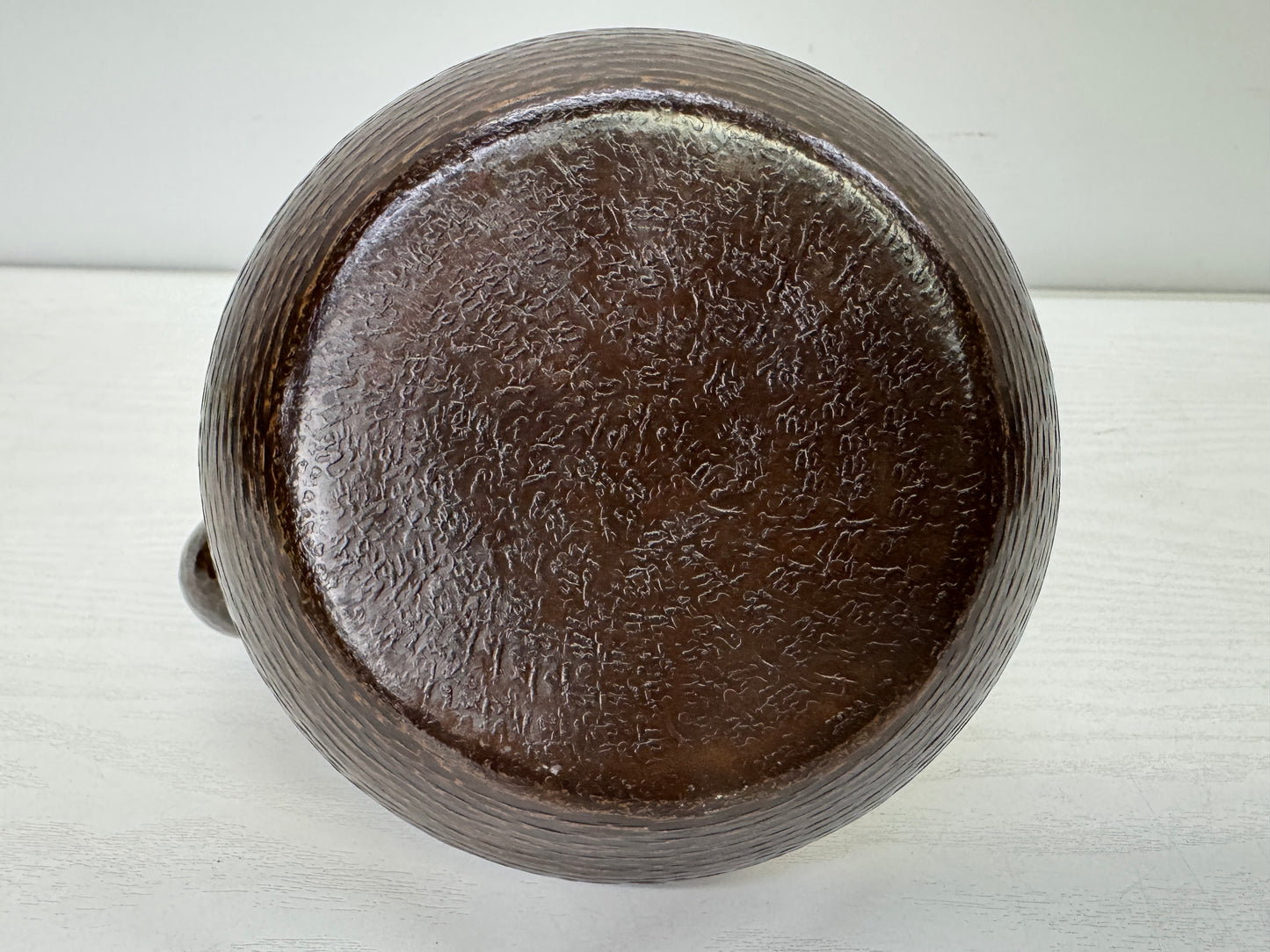 Y9940 KETTLE Copper hammered tea pot water jug Japan antique kitchen cooking