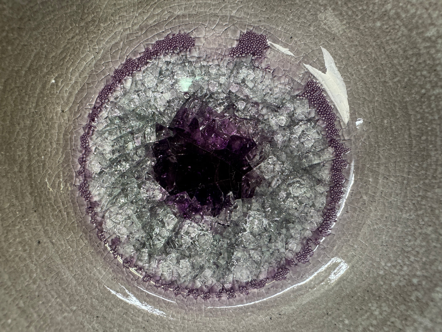 Y9941 CHAWAN Seto-ware bowl signed box Japan antique tea ceremony pottery cup