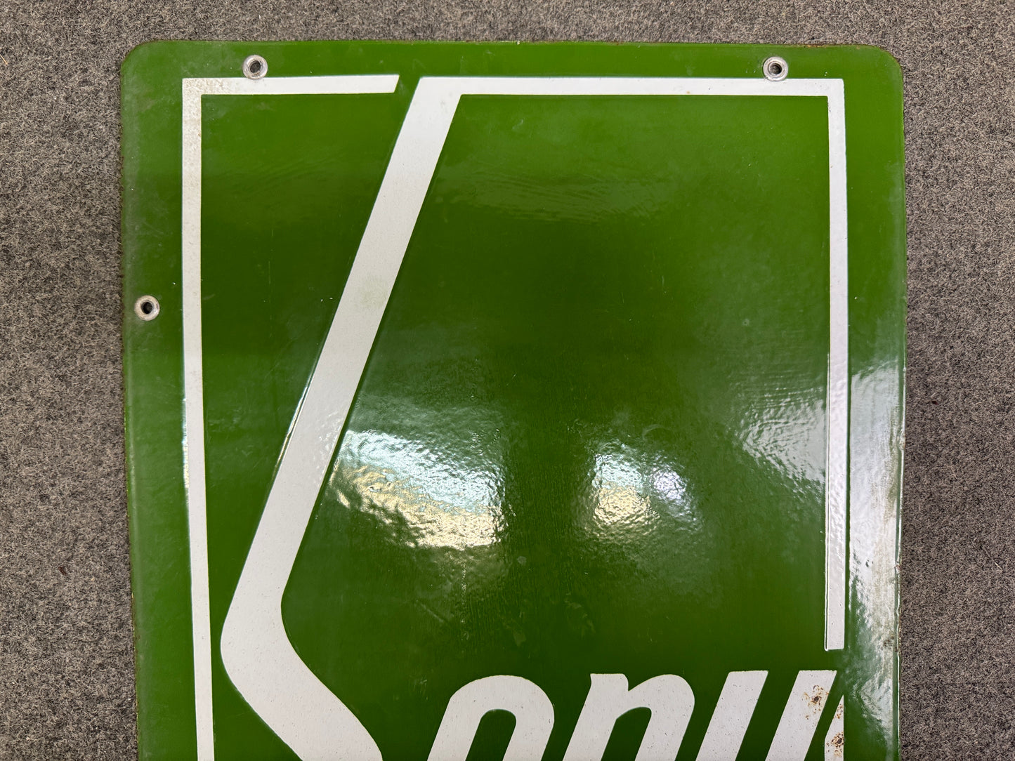 Y9946 SIGNBOARD Enamel sign Sony Showa retro Japan antique wall interior decor