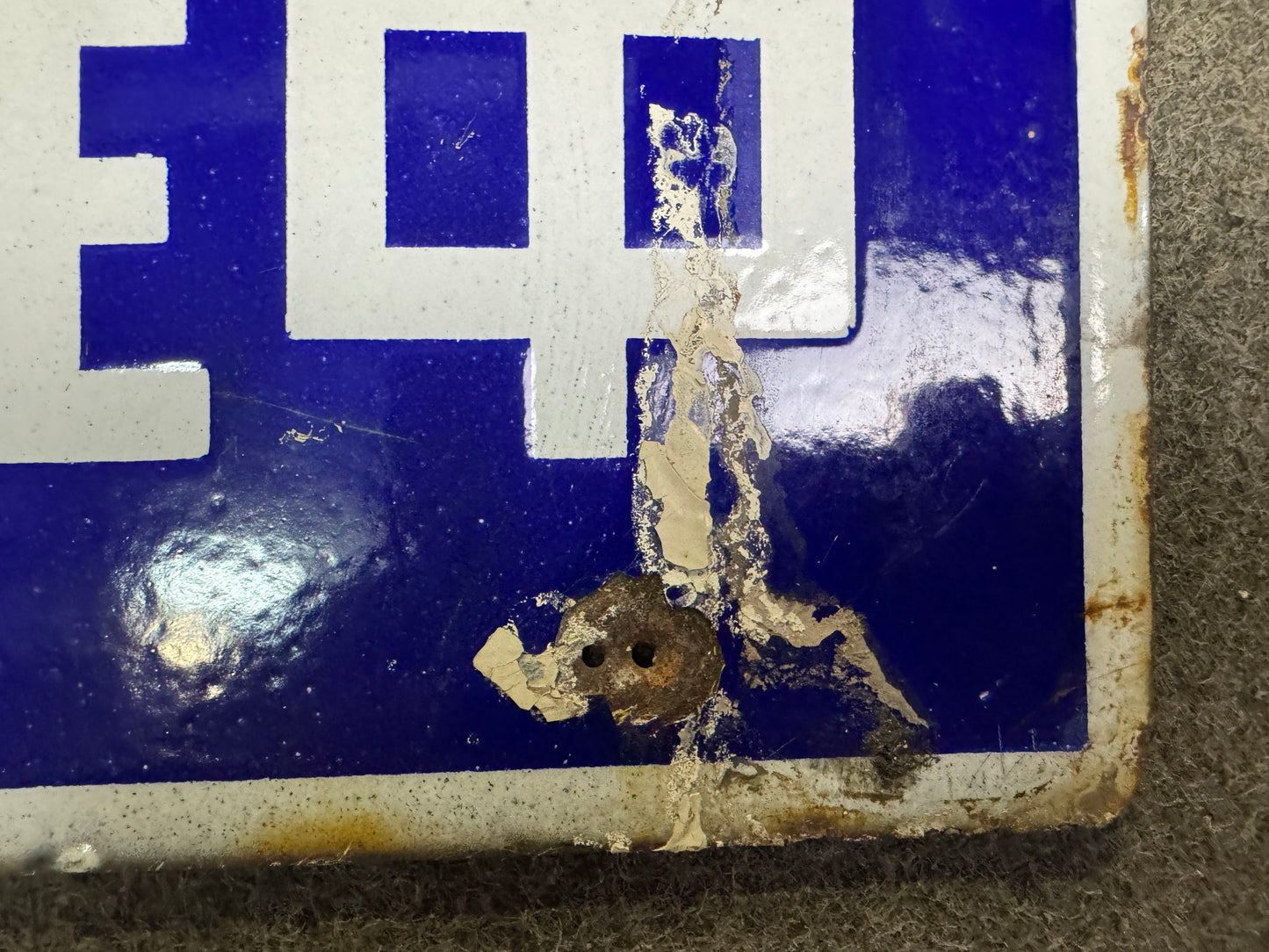 Y9948 SIGNBOARD Enamel sign prewar Showa retro Japan antique wall interior decor