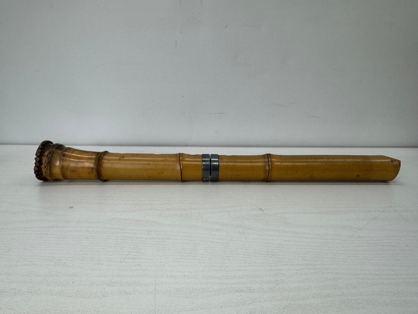 Y9949 SHAKUHACHI Bamboo flute Tozan style signed Japan antique traditional music