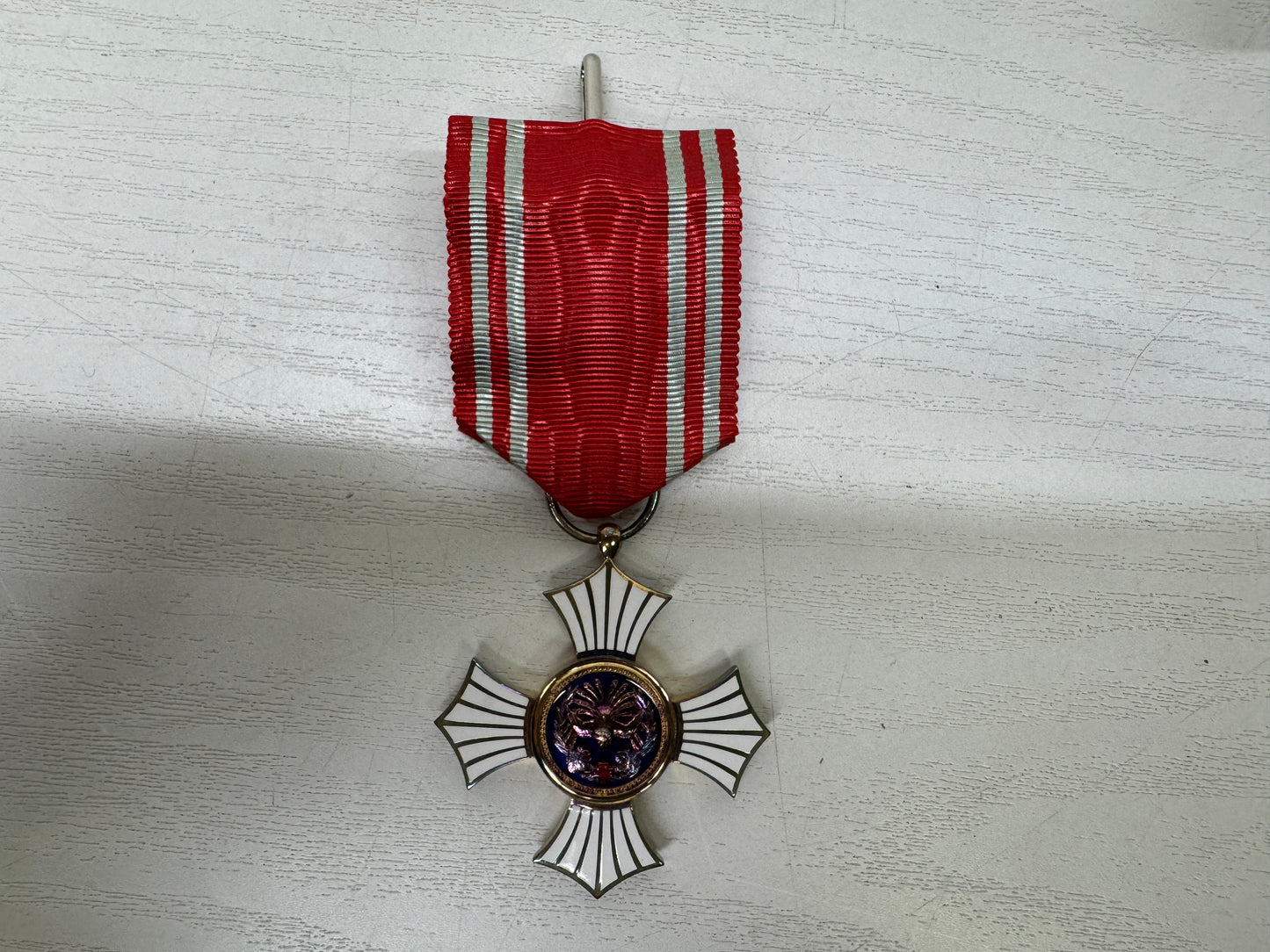 Y9954 KUNSHO Red Cross medal box Japanese military award merit order decoration