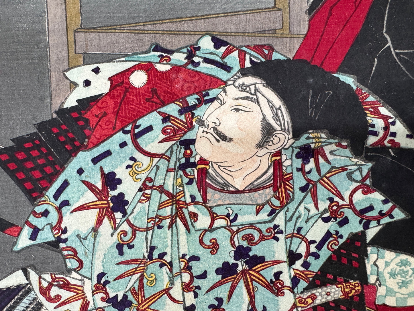 Y9956 WOODBLOCK PRINT Chikanobu Bakeneko goblin cat ghost Japan Ukiyoe antique