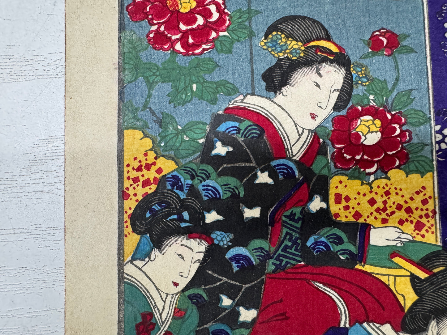 Y9957 WOODBLOCK PRINT Chikanobu Bakeneko goblin cat ghost Japan Ukiyoe antique