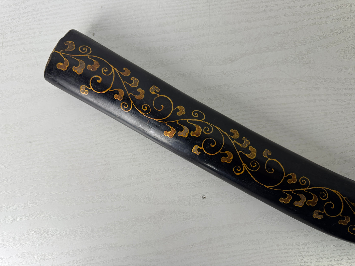 Y9965 SAYA Naginata sheath scabbard Makie Japan antique samurai katana koshirae